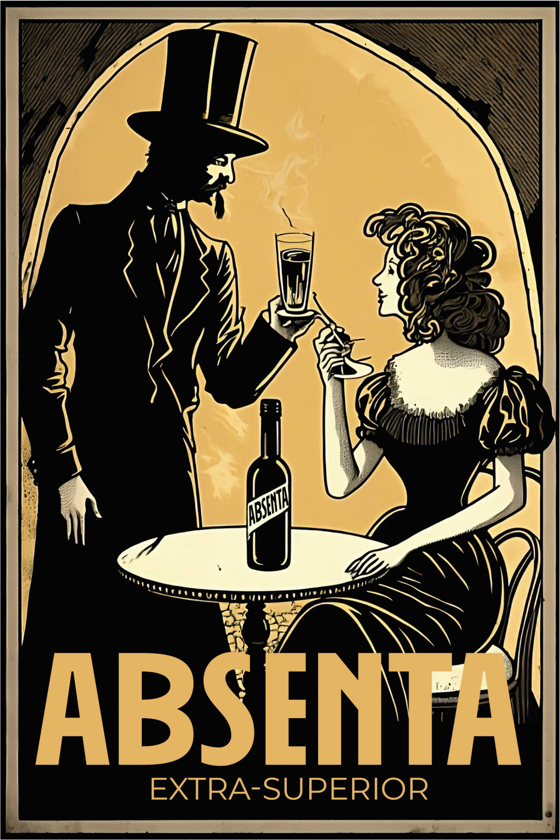 Poster da cucina liquore di assenzio - TenStickers