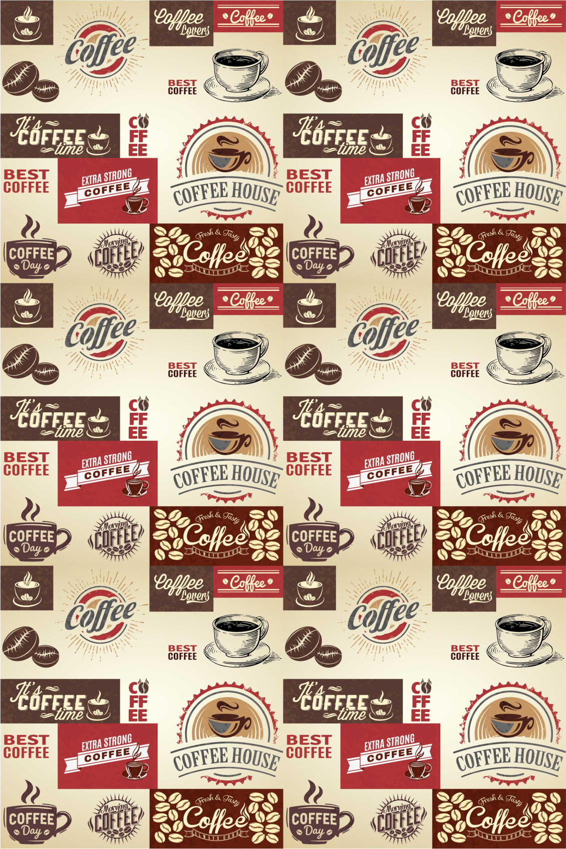 Poster da cucina caffè vintage - TenStickers