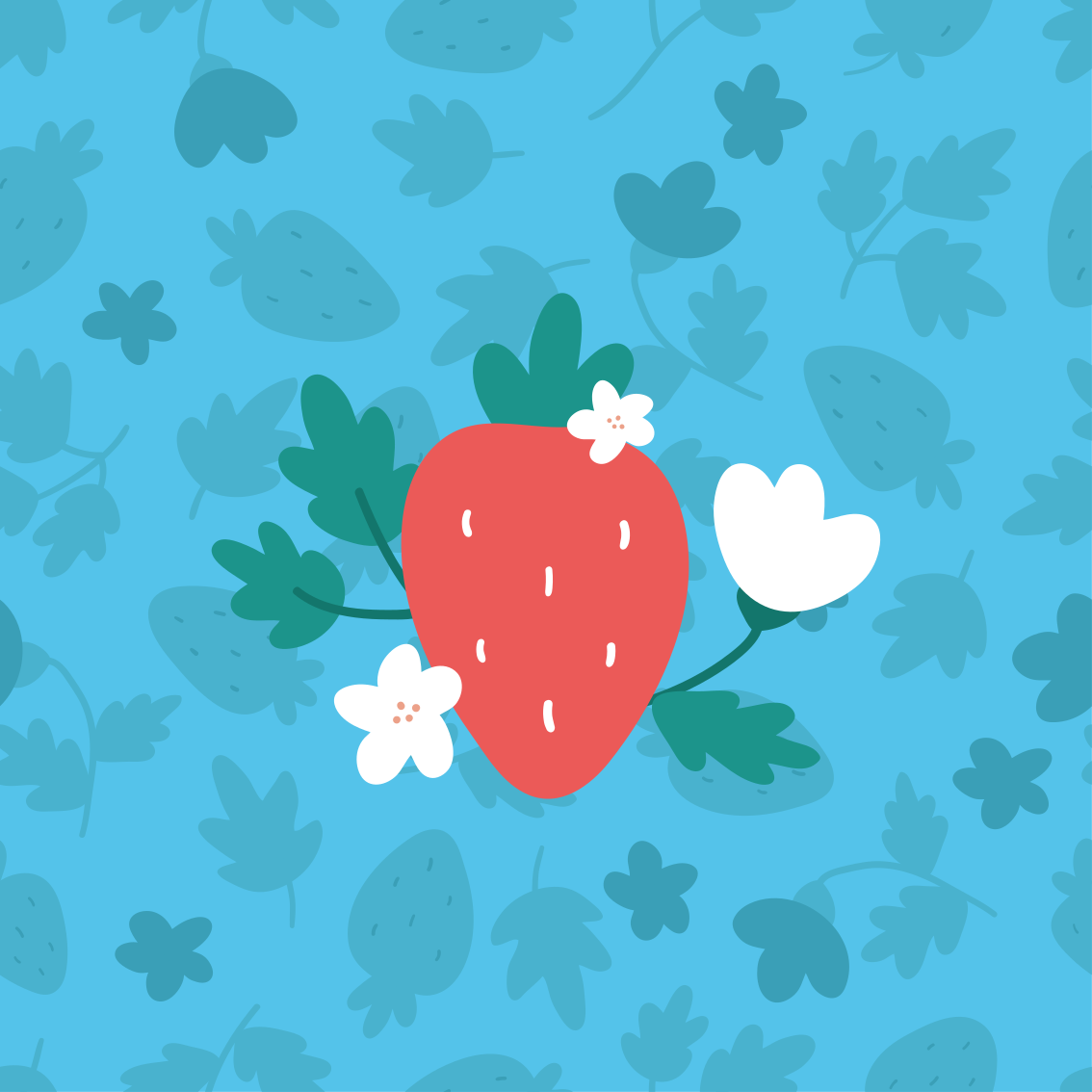 Poster da cucina con motivo di frutti e fiori colorati - TenStickers