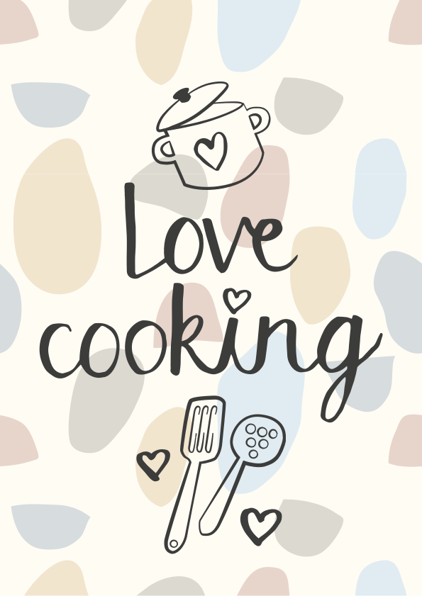 Poster da cucina ama cucinare - TenStickers