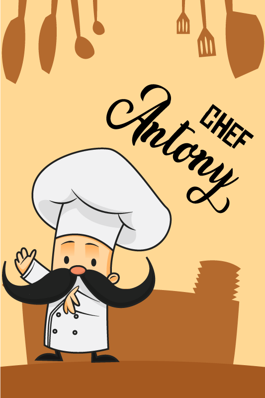 Poster da cucina chef personalizzato - TenStickers