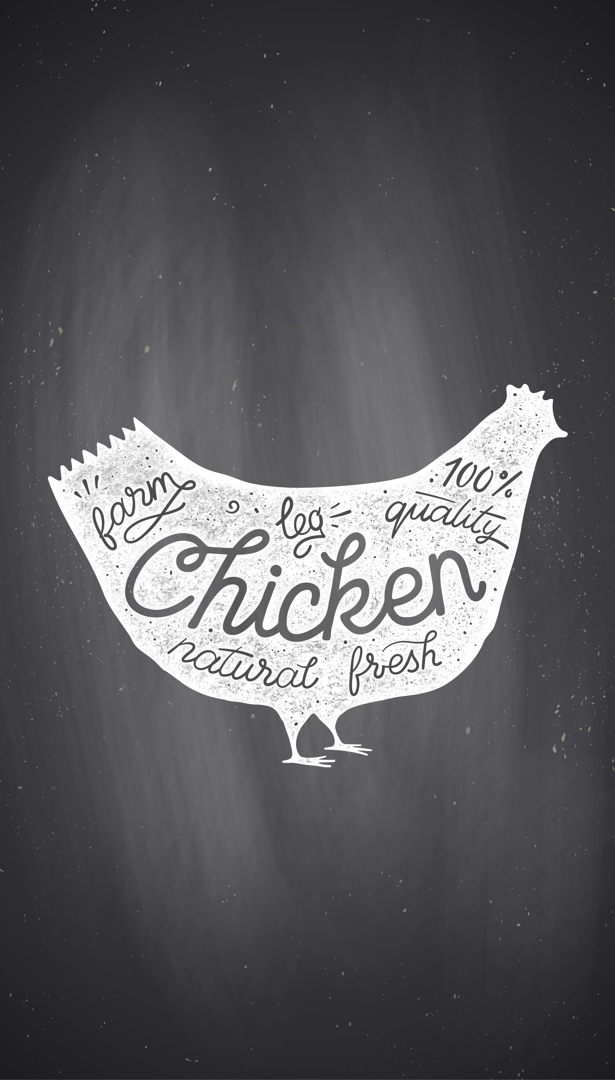Poster da cucina pollo fresco di fattoria - TenStickers
