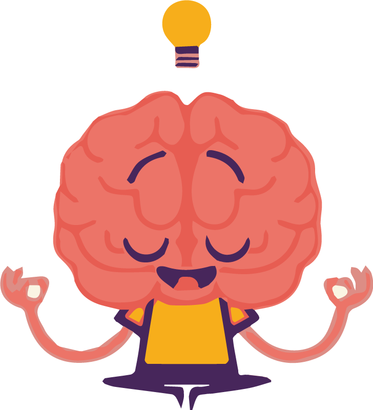 Poster per ufficio cervello zen - TenStickers