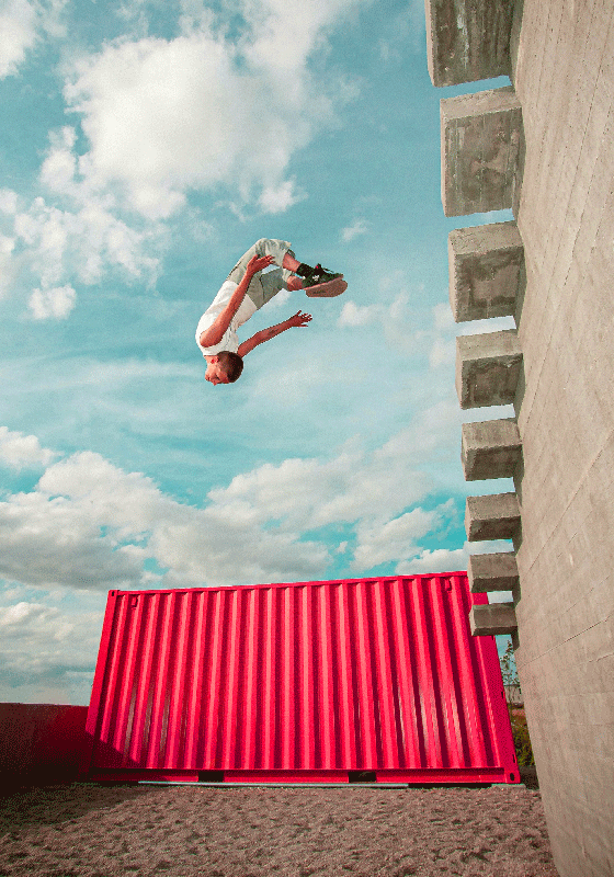 Poster camera ragazzi parkour - TenStickers