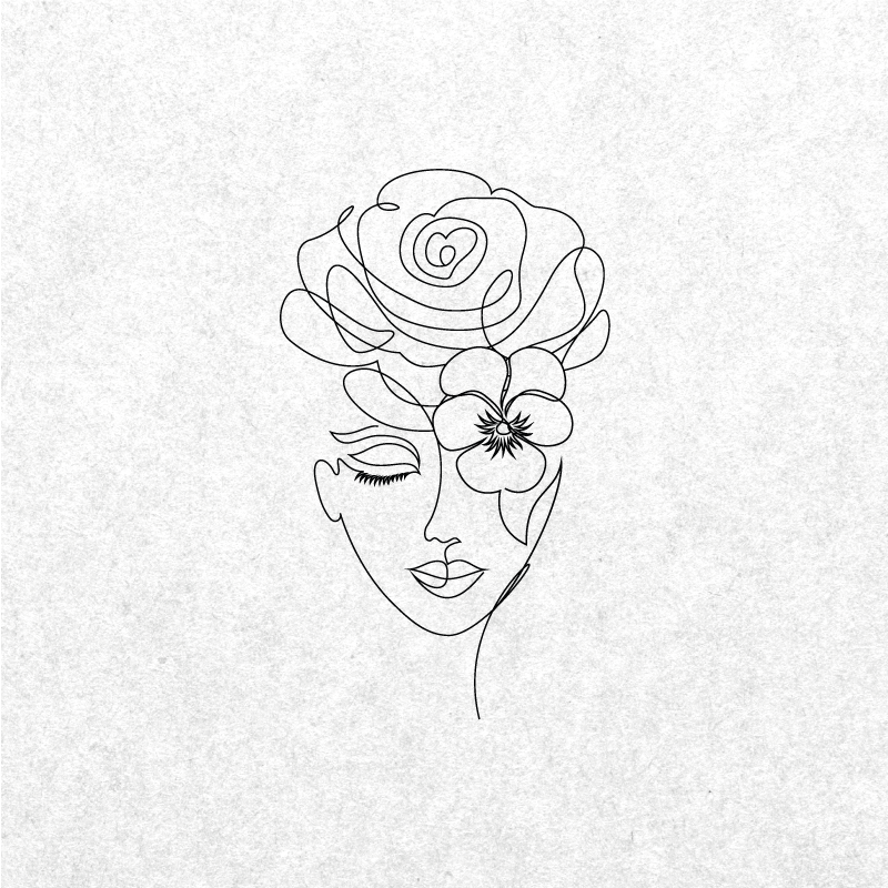 Poster salotto donna minimalista senza volto - TenStickers