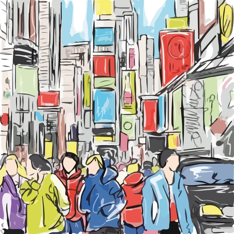 Poster salotto persone moderne di new york - TenStickers