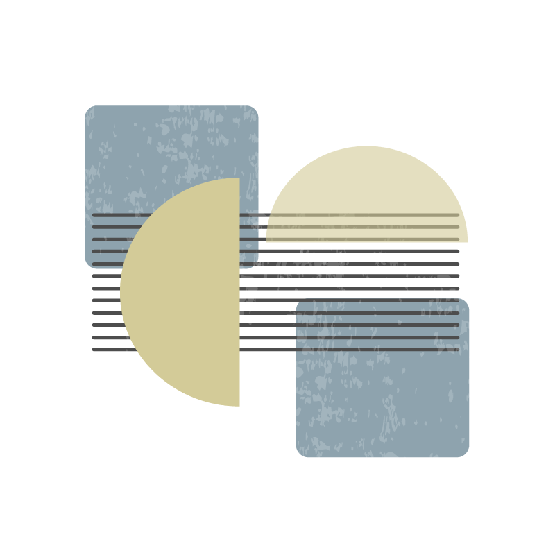 Poster salotto arte contemporanea design moderno - TenStickers