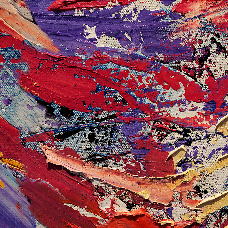 Poster salotto pittura a spruzzo colori - TenStickers