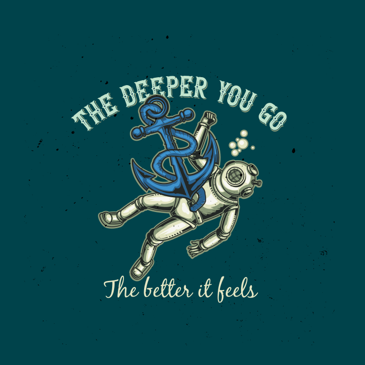 Poster salotto citazioni più profonde vai - TenStickers