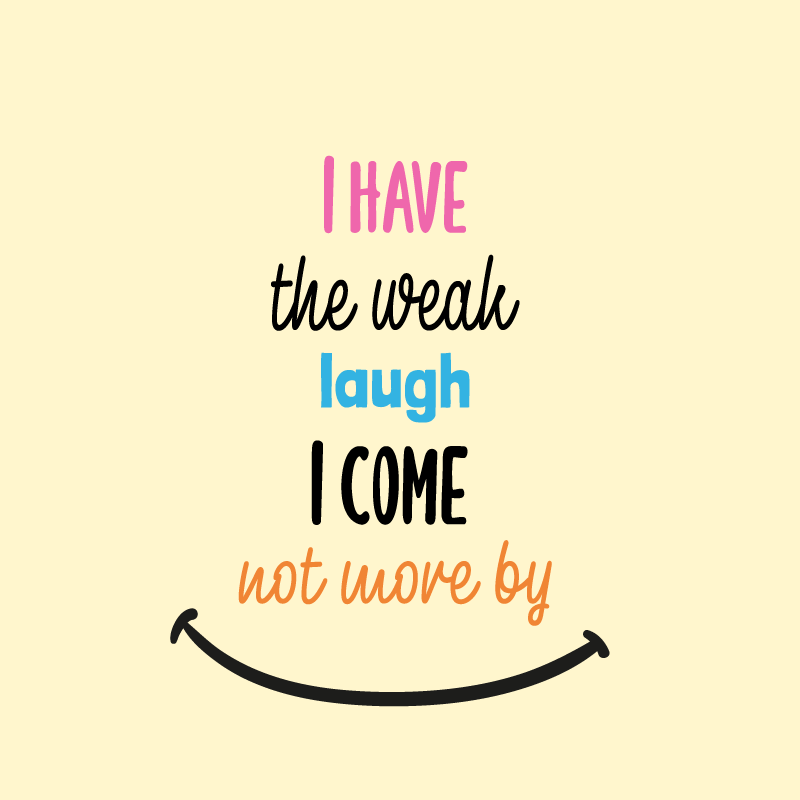 Poster salotto ho la risata debole - TenStickers