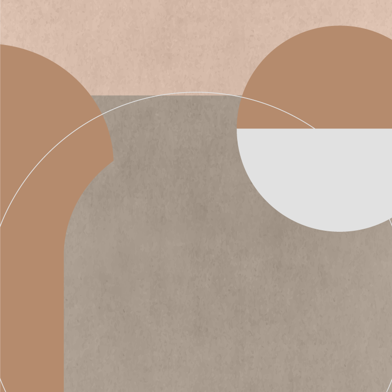 Poster salotto stile geometrico irregolare - TenStickers