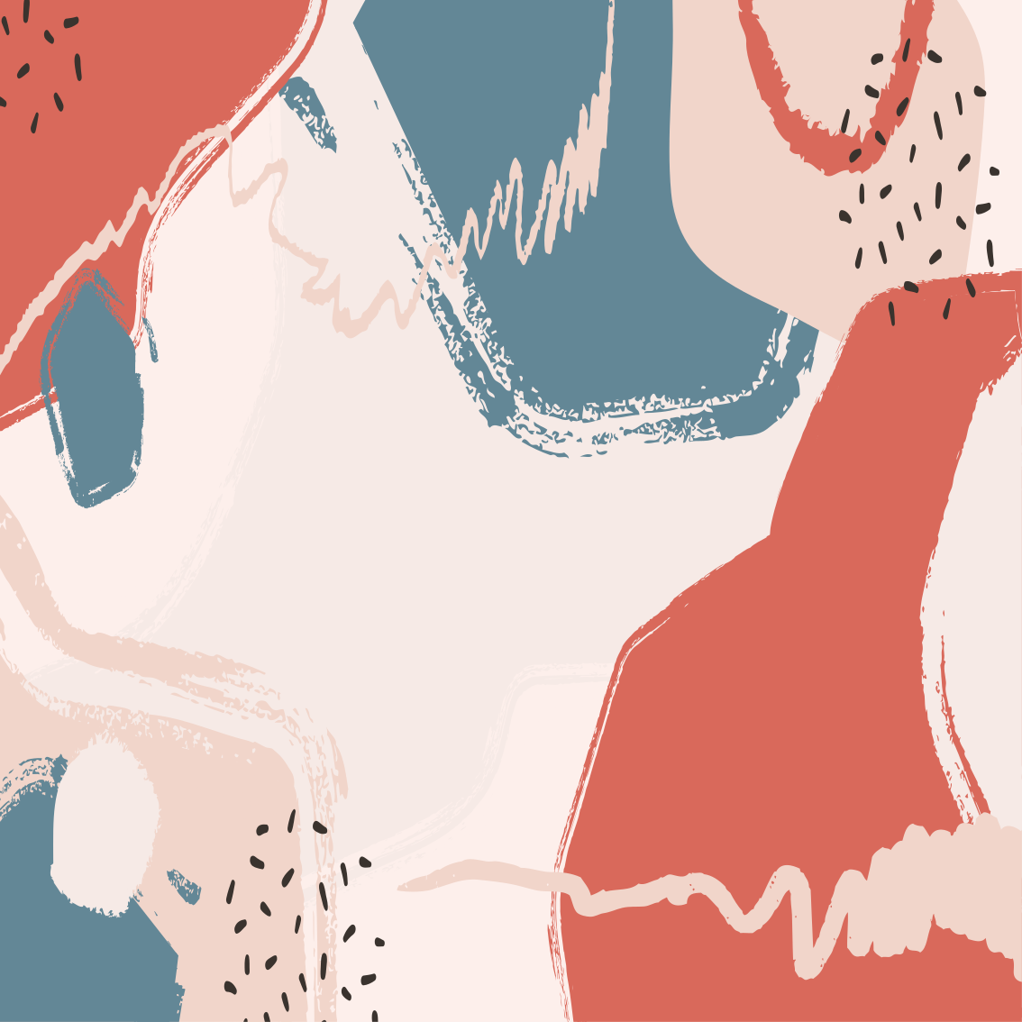 Poster salotto forme d'arte astratta - TenStickers