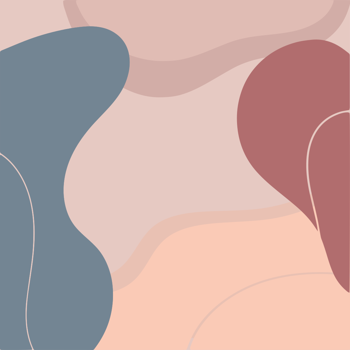 Poster salotto colori tenui per decorare muri - TenStickers