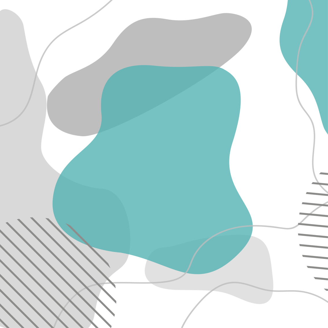 Poster salotto forme d'arte murale blu e verde - TenStickers