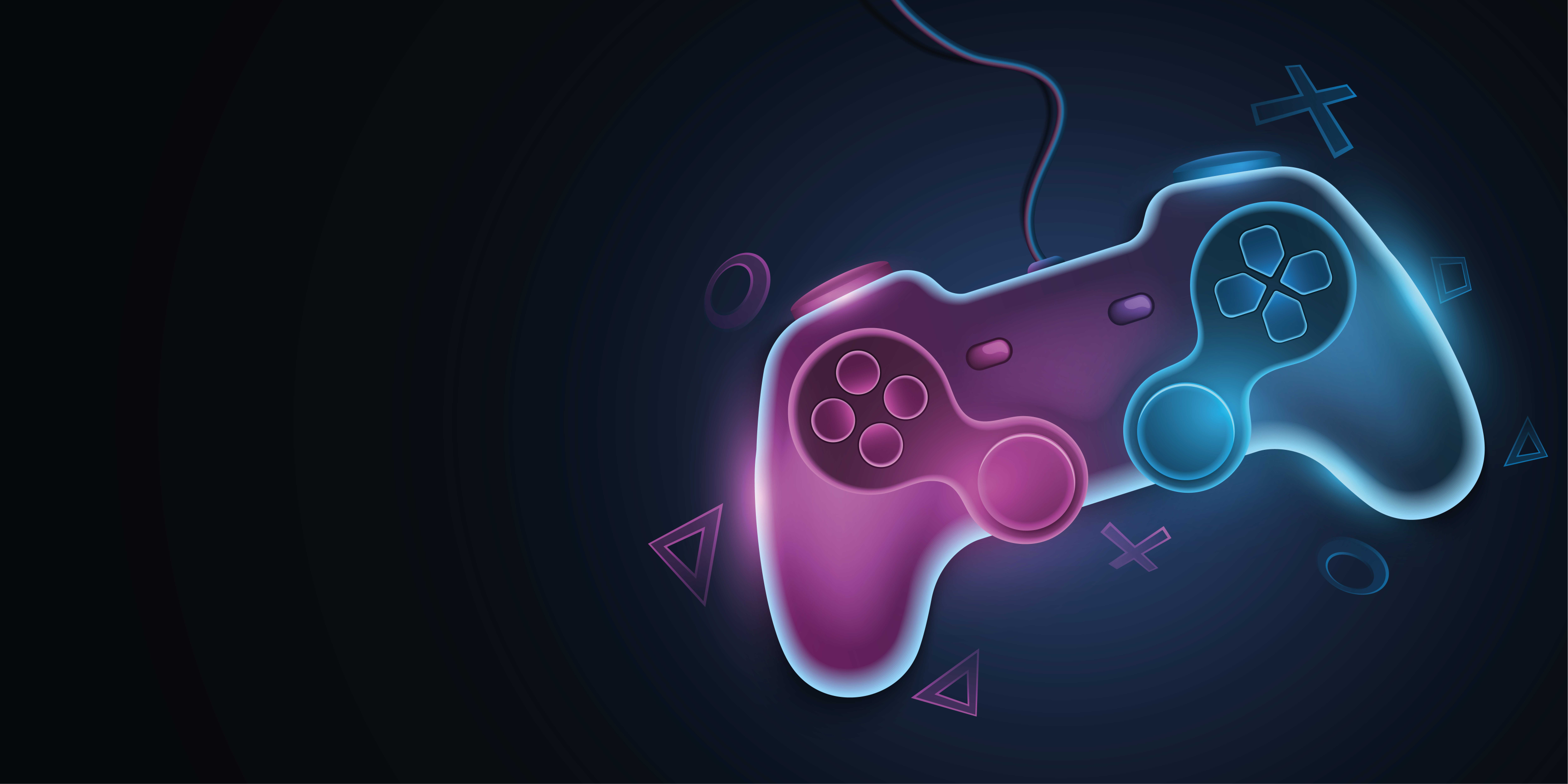 Poster videogioco grafica neon colorata - TenStickers