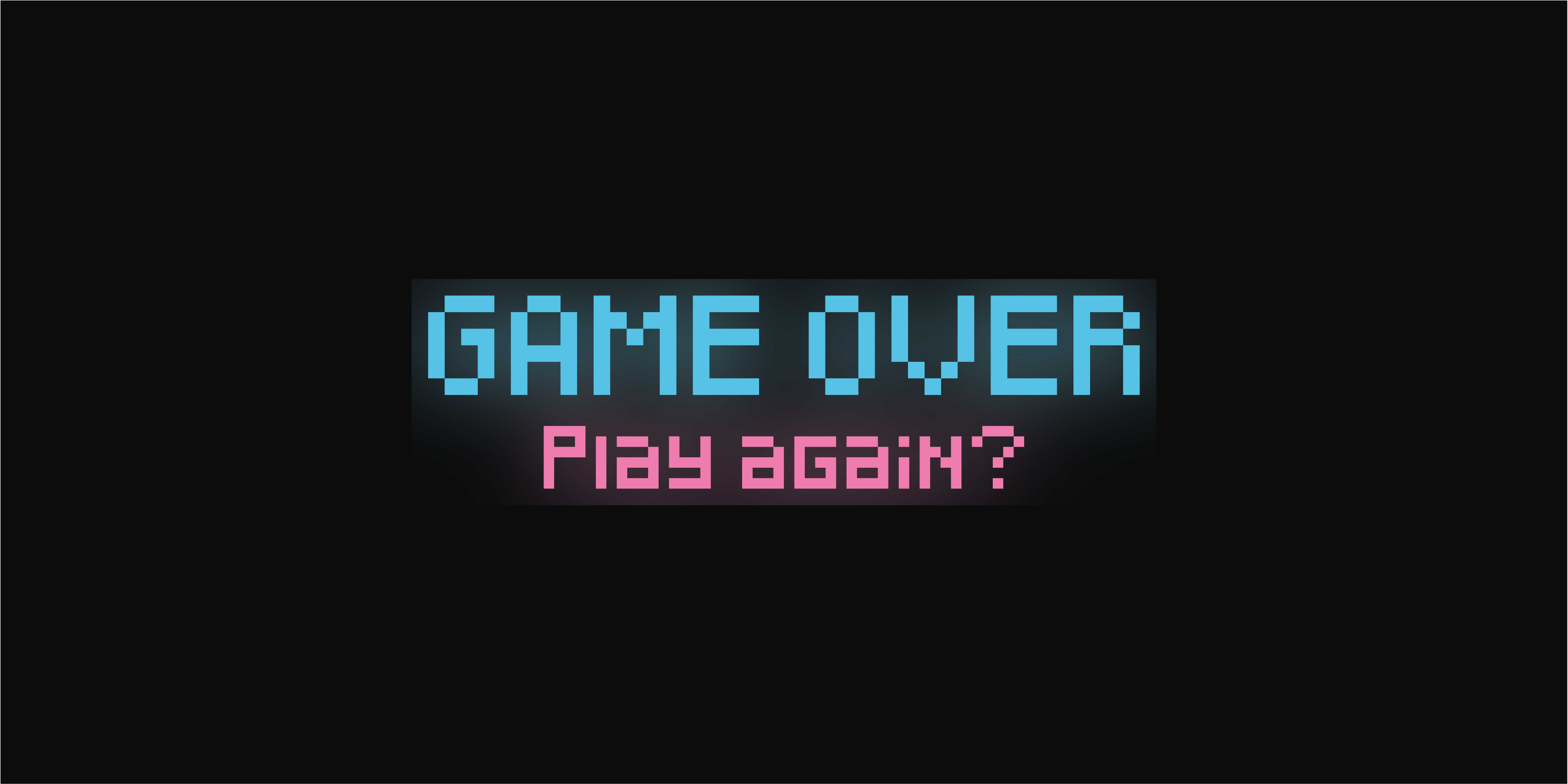 Poster videogioco grafica game over riprova - TenStickers