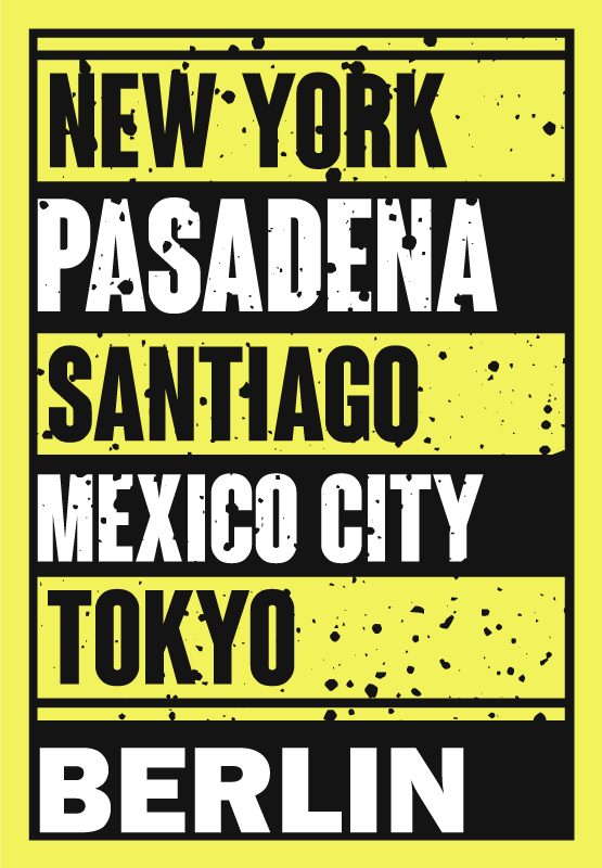 Poster citazioni sovrapposizione testi città - TenStickers