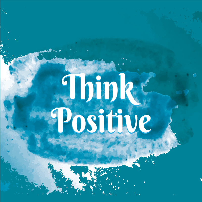 Poster citazioni pensa positivo - TenStickers