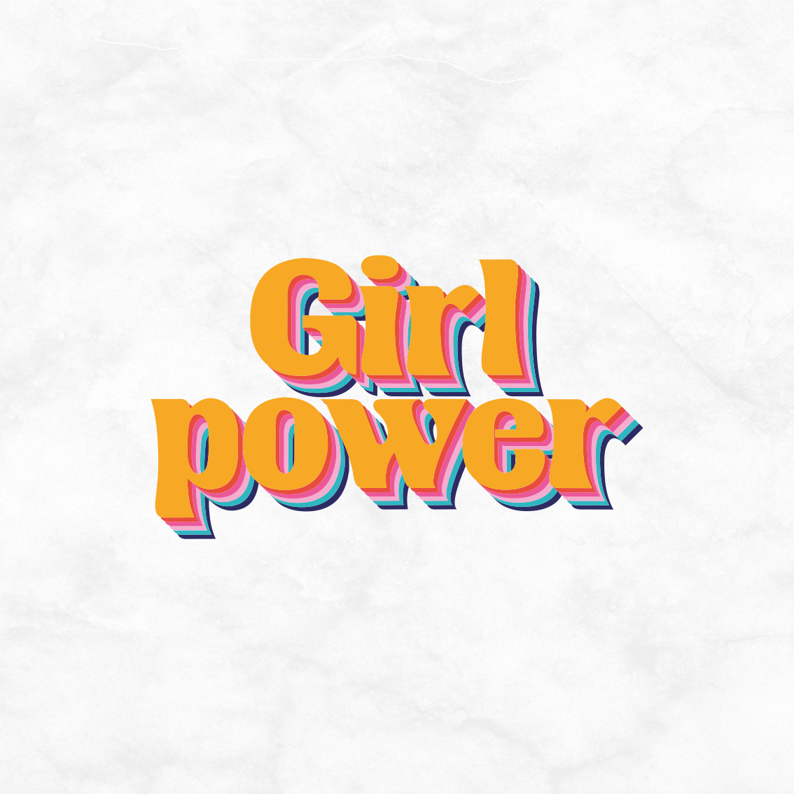 Poster camera ragazzi citazione girl power fiori - TenStickers
