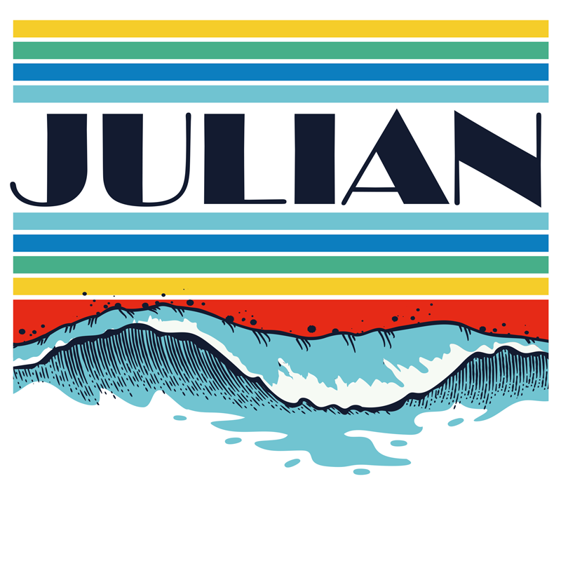 Poster camera ragazzi paesaggio marino personalizzato - TenStickers