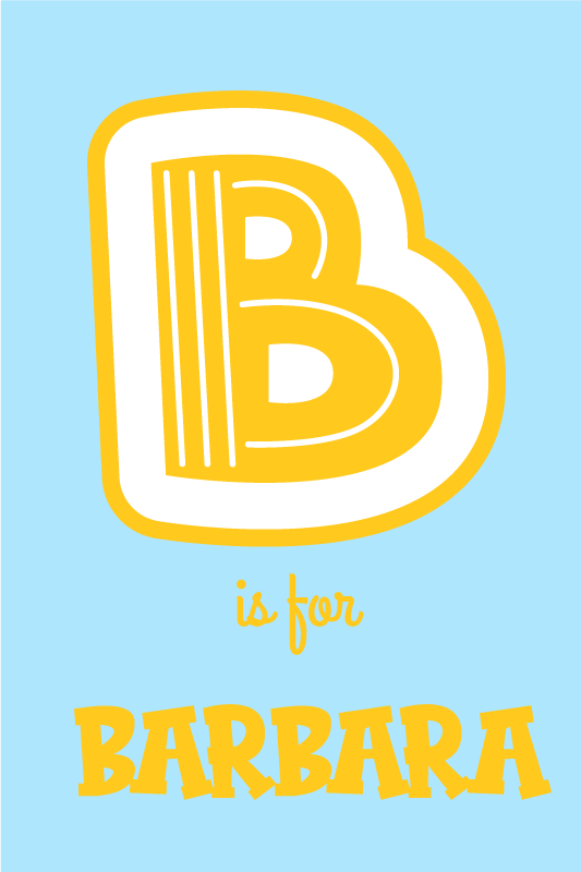 Poster camera ragazzi personalizzazione alfabetica - TenStickers