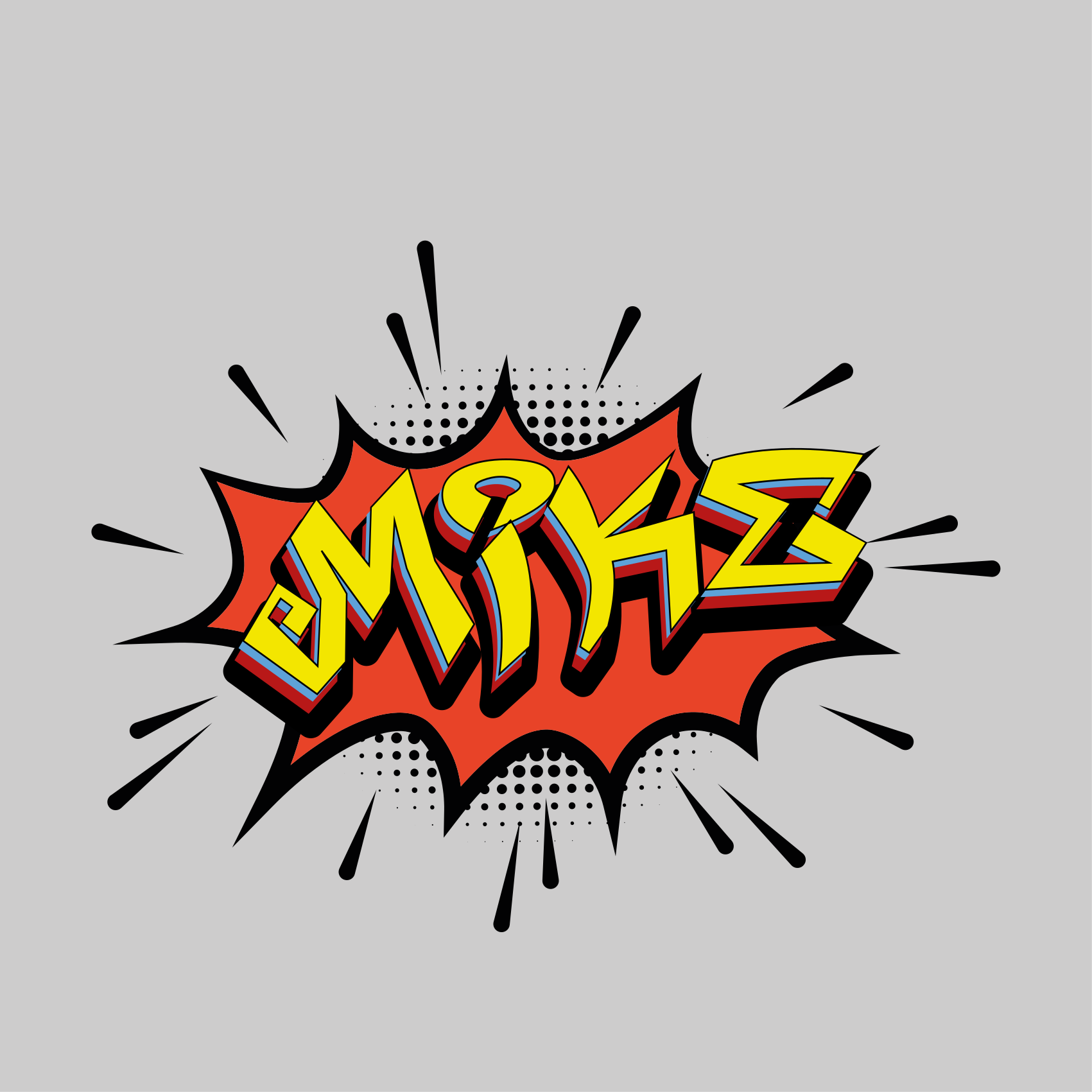 Poster camera ragazzi stile lettere fumetto - TenStickers