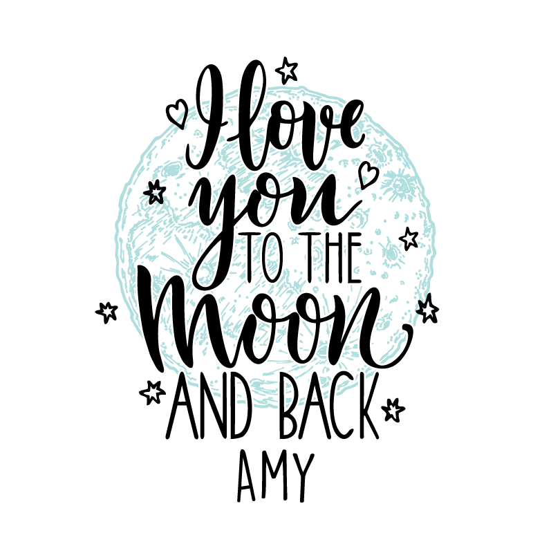 Poster eventi ti amo luna - TenStickers