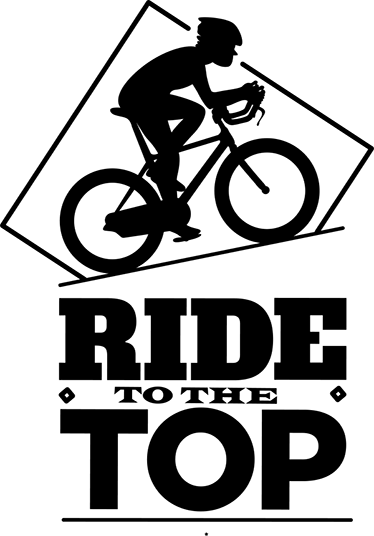 Manifesto ciclismo adesivi per ciclisti verso la vetta - TenStickers