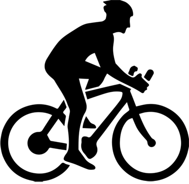 Manifesto ciclismo vinile ciclista in viaggio - TenStickers