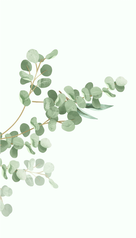 Poster piante motivo foglie boho - TenStickers