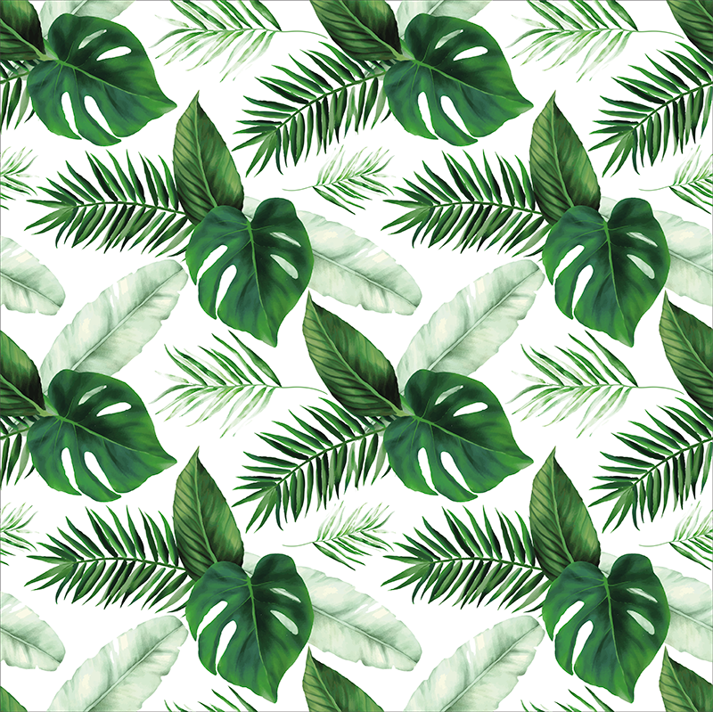 Poster piante disegno di foglie tropicali - TenStickers