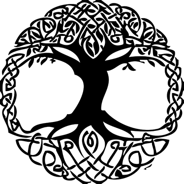 Poster albero vinile decorativo albero celtico - TenStickers