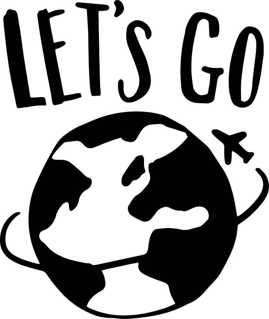 Mappa del mondo poster andiamo nel mondo - TenStickers