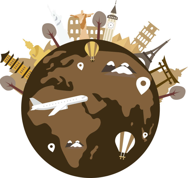Mappa del mondo poster mappa del mondo vintage - TenStickers