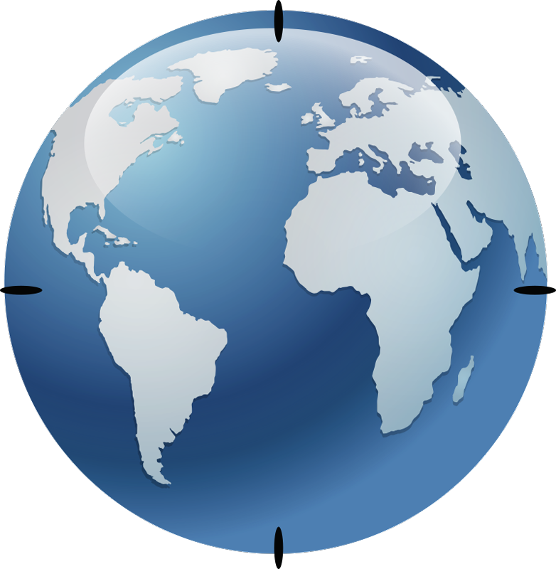 Mappa del mondo poster effetto acqua orologio - TenStickers
