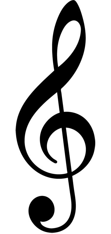 Poster di musica adesivi muro chiave di sol - TenStickers