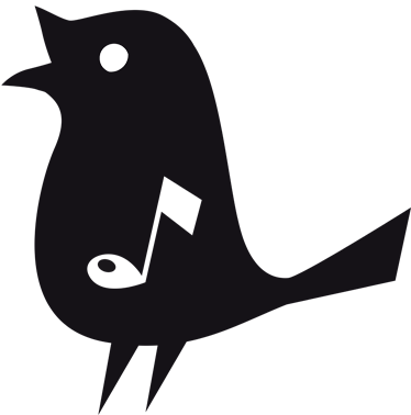 Poster di musica adesivo decorativo uccello canoro - TenStickers