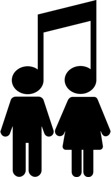 Poster di musica icone in vinile nota musicale - TenStickers