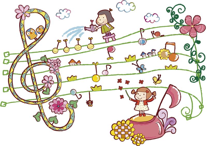 Poster di musica città musicale per bambini - TenStickers
