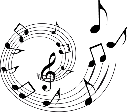 Poster di musica vinile decorativo pentagramma spirale - TenStickers