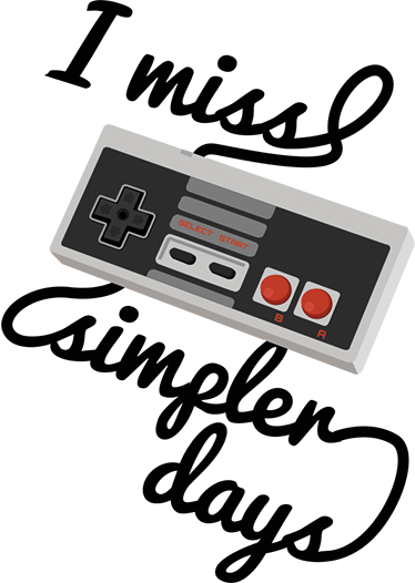 Poster retrò adesivi geek giorni semplici - TenStickers