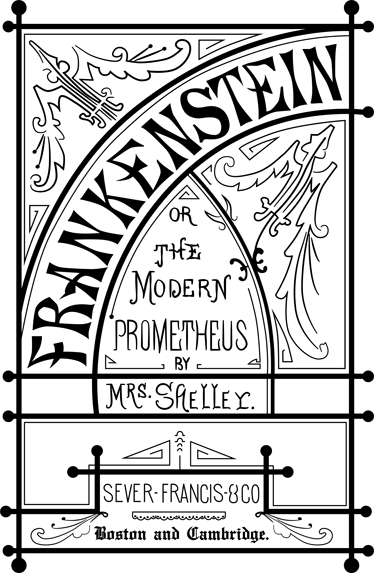 Poster retrò vinile decorativo frankenstein libro - TenStickers