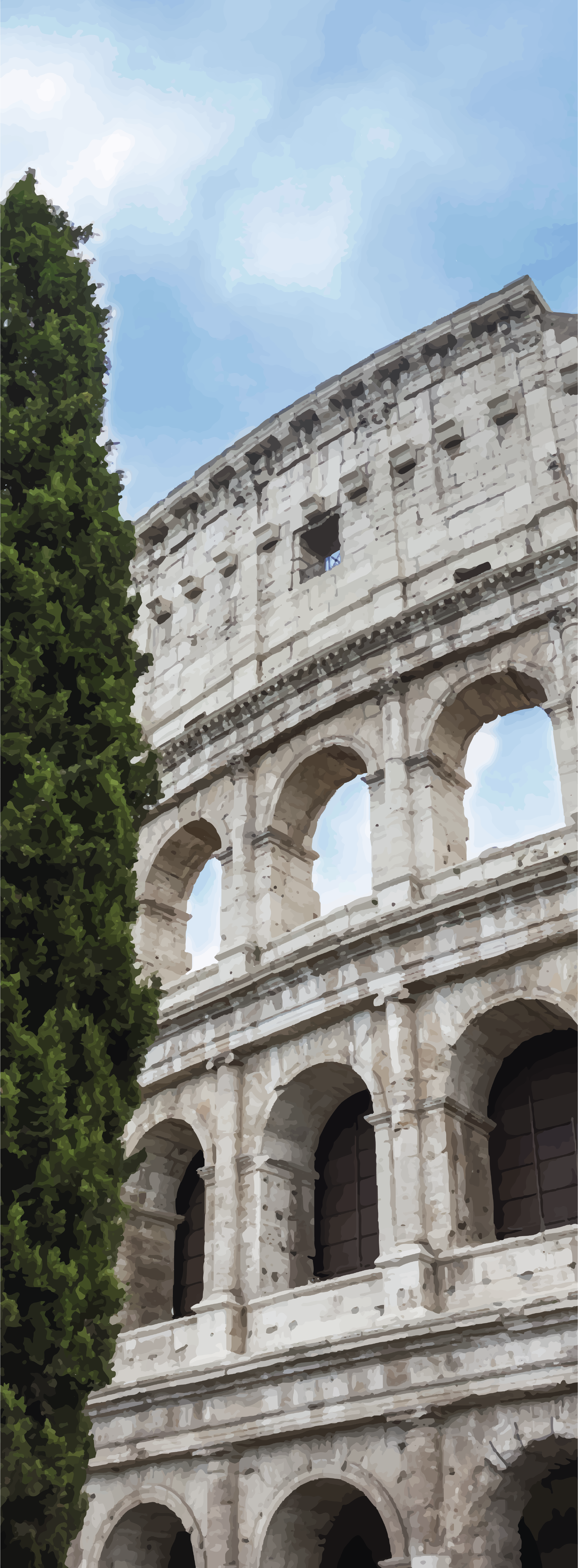 Poster di paesaggio roma - colosseo - TenStickers