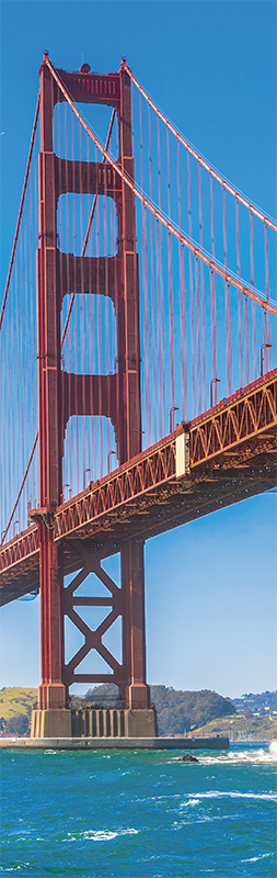 Poster di paesaggio frigorifero goldenstate - TenStickers