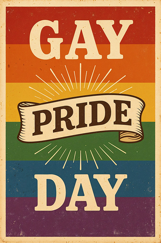 Poster citazioni giornata del gay pride - TenStickers