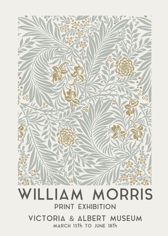 Poster a tema floreale fiori vintage - TenStickers