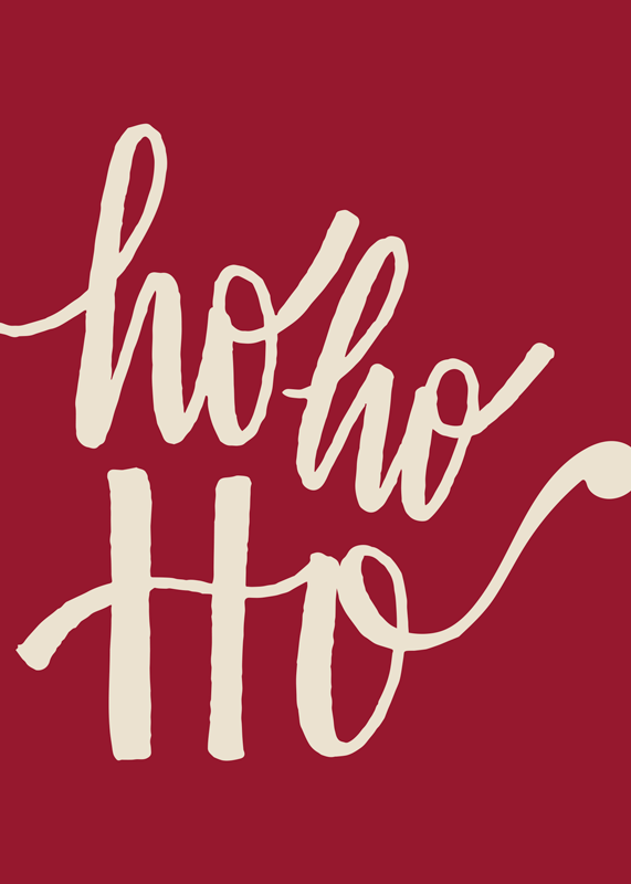 Poster di babbo natale io io io - TenStickers