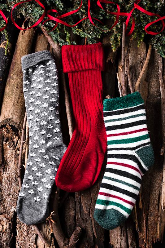 Poster di babbo natale calze - TenStickers