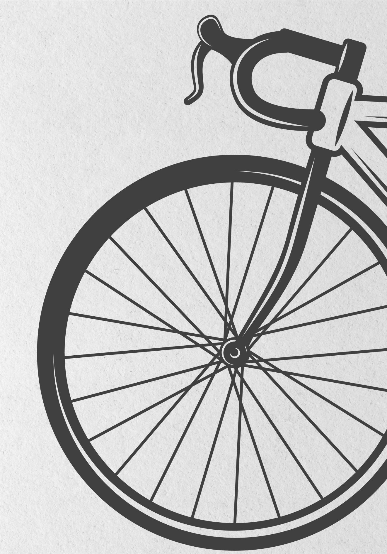 Manifesto ciclismo bici minimalista - TenStickers