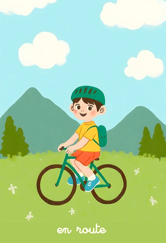 Manifesto ciclismo in viaggio - TenStickers